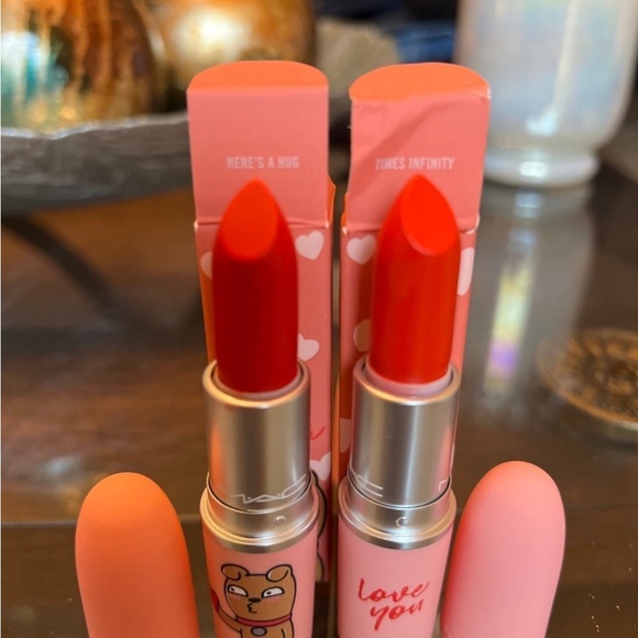 MAC Cosmetics Other - MAC Cosmetics Lipstick Duo - Vibrant Red Kakao Friends
